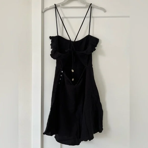 free people Cotton Tie Back Halter Mini Dress - Picture 4 of 4